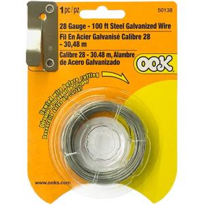 Ook Galvanized Steel Wire - (100ft), 28 Gauge