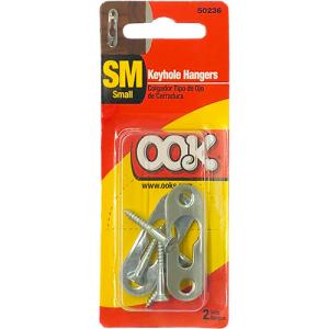 Ook Keyhole Hangers - (2 Sets) Small, 15lbs