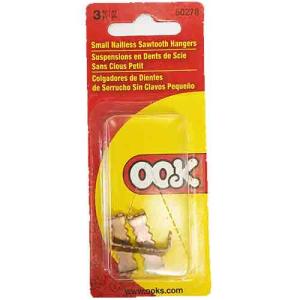 Ook Nailless Sawtooth Hangers - (3 Pack) Small