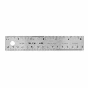 Pacific Arc 6" Stainless Steel Non-Skid Ruler