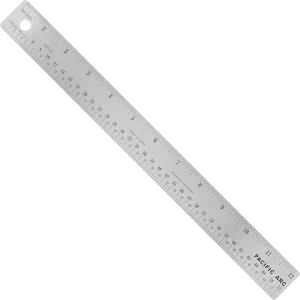 Pacific Arc 12" Stainless Steel Non-Skid Ruler