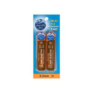 Pacific Arc Hi-Polymer Resin Mechanical Pencil Lead Refills  0.3mm H (2-24ct tubes)