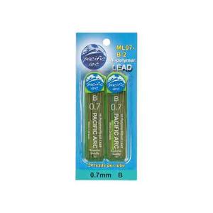 Pacific Arc Hi-Polymer Resin Mechanical Pencil Lead Refills  0.7mm B (2-24ct tubes)