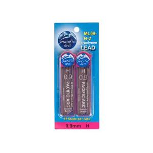 Pacific Arc Hi-Polymer Resin Mechanical Pencil Lead Refills  0.9mm H (2-18ct tubes)