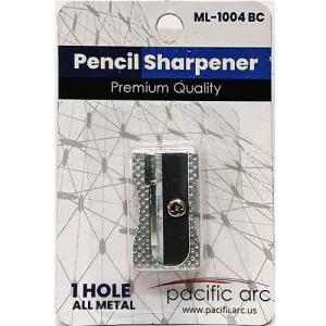 Pacific Arc Carded Single Hole Metal Pencil Sharpener  PAML-1004BC