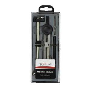 Pacific Arc Elite Pro Spring Bow Compass Break Leg w/ Ruling Pen & Extender Bar