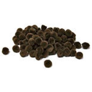 Pepperell Crafts Mini Pom Poms 7mm - (100 Pieces) Brown