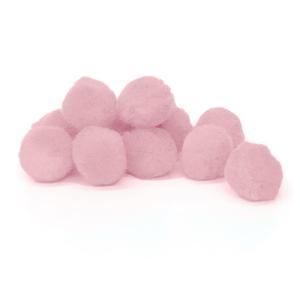Pepperell Crafts Pom Poms 1/2" - (100 Pieces) Pink