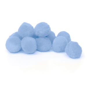 Pepperell Crafts Pom Poms 1/2" - (100 Pieces) Sky Blue