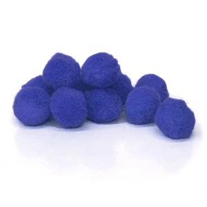 Pepperell Crafts Pom Poms 1/2" - (100 Pieces) Royal Blue