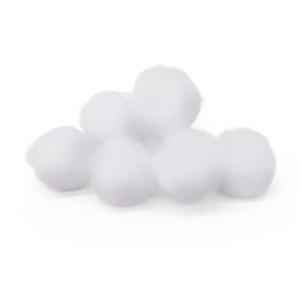 Pepperell Crafts Pom Poms 3/4" - (100 Pieces) White