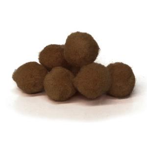 Pepperell Crafts Pom Poms 3/4" - (100 Pieces) Brown