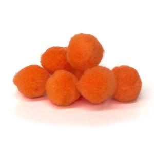 Pepperell Crafts Pom Poms 3/4" - (100 Pieces) Orange