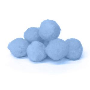 Pepperell Crafts Pom Poms 3/4" - (100 Pieces) Sky Blue