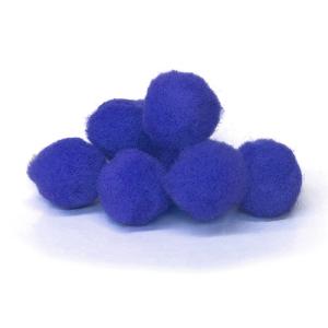 Pepperell Crafts Pom Poms 3/4" - (100 Pieces) Royal Blue