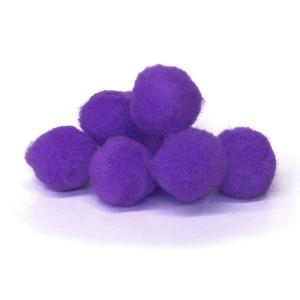 Pepperell Crafts Pom Poms 3/4" - (100 Pieces) Purple