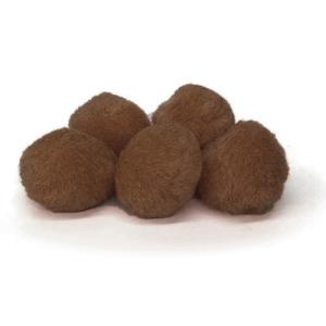 Pepperell Crafts Pom Poms 1?  (100 Pieces) Brown