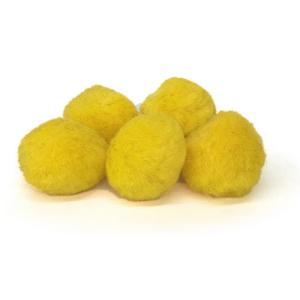 Pepperell Crafts Pom Poms 1?  (100 Pieces) Yellow