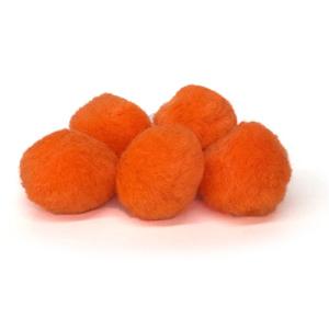 Pepperell Crafts Pom Poms 1?  (100 Pieces) Orange