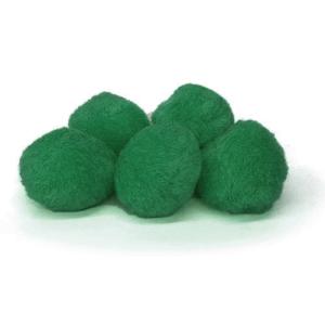 Pepperell Crafts Pom Poms 1?  (100 Pieces) Christmas Green