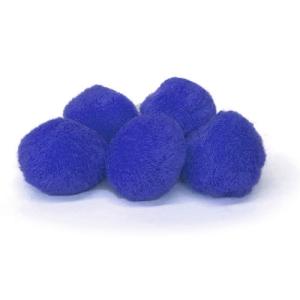Pepperell Crafts Pom Poms 1?  (100 Pieces) Royal Blue