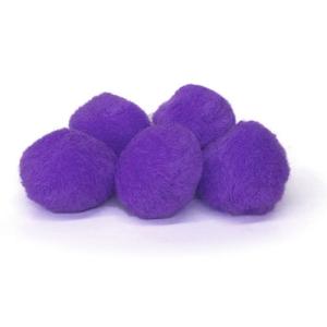 Pepperell Crafts Pom Poms 1?  (100 Pieces) Purple