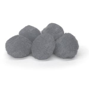 Pepperell Crafts Pom Poms 1?  (100 Pieces) Grey