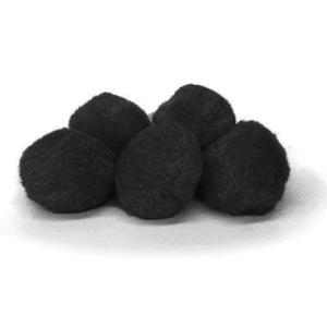 Pepperell Crafts Pom Poms 1?  (100 Pieces) Black