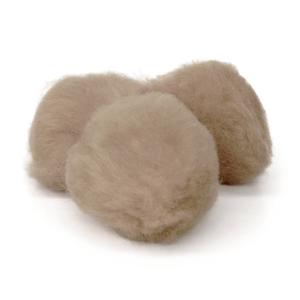 Pepperell Crafts Pom Poms 2" - (25 Pieces) Beige