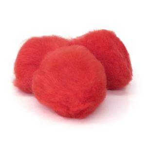 Pepperell Crafts Pom Poms 2" - (25 Pieces) Red