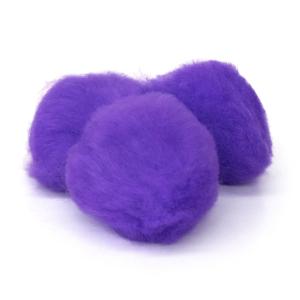 Pepperell Crafts Pom Poms 2" - (25 Pieces) Purple