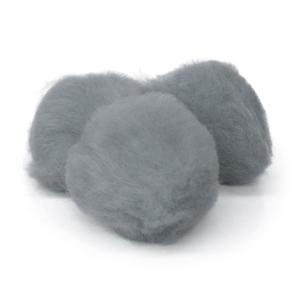Pepperell Crafts Pom Poms 2" - (25 Pieces) Grey