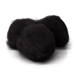 Pepperell Crafts Pom Poms 2" - (25 Pieces) Black