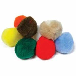 Craft Pom Poms Assorted Colors 2" (25 count)