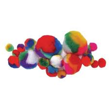 Craft Pom Poms Marble Assortment (300 count)