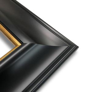 Gallery Series 8 Frame Black with Gold Lip - 9" x 12"