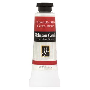 Richeson Shiva Series Casein Paint - (1.25oz/37mL) Cadmium Red Deep