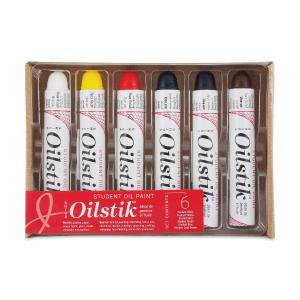 Richeson Shiva Oilstik Paintstiks Student Grade Set - (6 Pack) Basic Colors