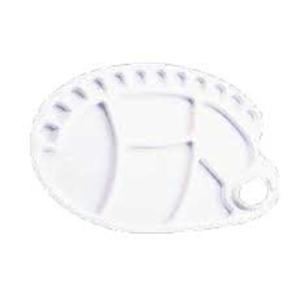Jack Richeson Plastic 17 Well Oval Paint Palette 400236