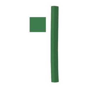 Richeson Semi-Hard Square Pastel - 10 Green