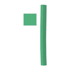 Richeson Semi-Hard Square Pastel - 31 Green