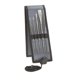 Richeson Grey Matters Watercolor Brush Set of 5 with Holder