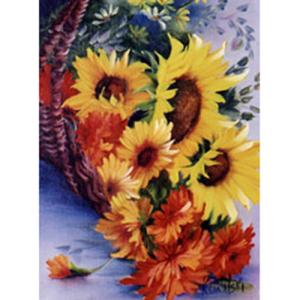 Bob Ross How-To Painting Packet Florals - Basket Of Sunflowers