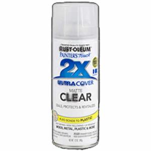 2x Ultra Cover 12oz Matte Spray- Clear