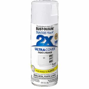 2x Ultra Cover 12oz Flat Spray- White