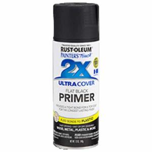2x Ultra Cover 12oz Flat Spray- Black Primer