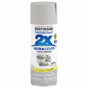 2x Ultra Cover 12oz Satin Spray- Stone Gray