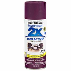 2x Ultra Cover 12oz Satin Spray- Aubergine