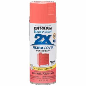 2x Ultra Cover 12oz Gloss Spray- Coral