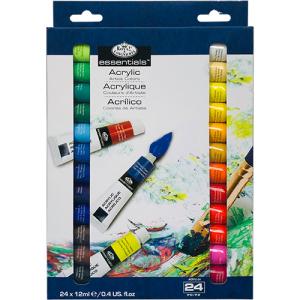 Royal Langnickel Essentials Acrylic Paints 0.4oz/12ml - (24 Pack)